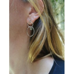 Jenny Boucles d'Oreilles Argent Kookouli