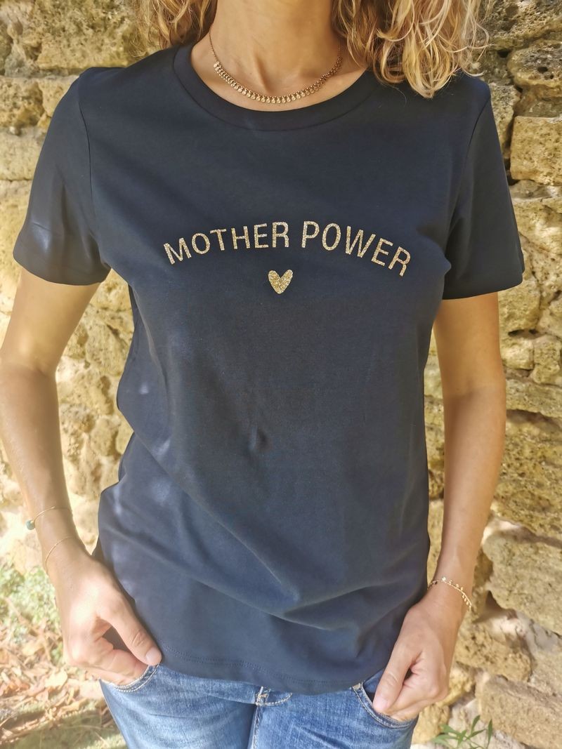 T-shirt Mother Power marine