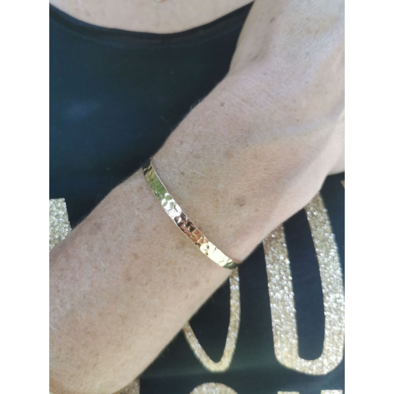 Charlène Jonc Martelé Or Kookouli